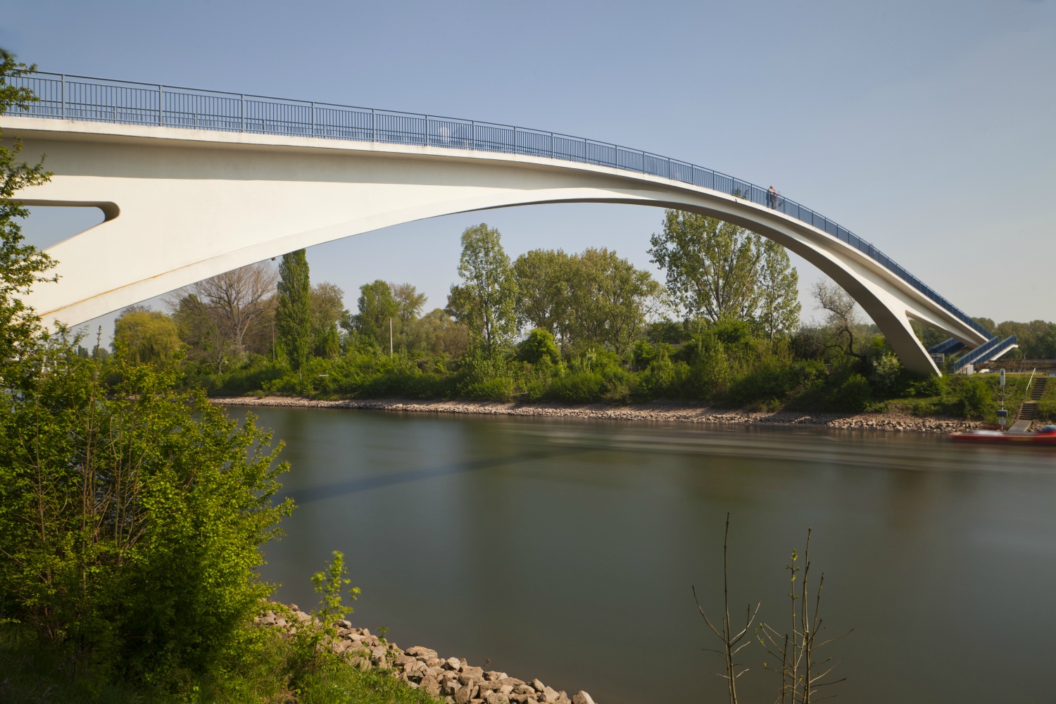 Wiesbaden / Schierstein: Dyckerhoff-Brücke (Finsterwalder + Lohmer 1967)